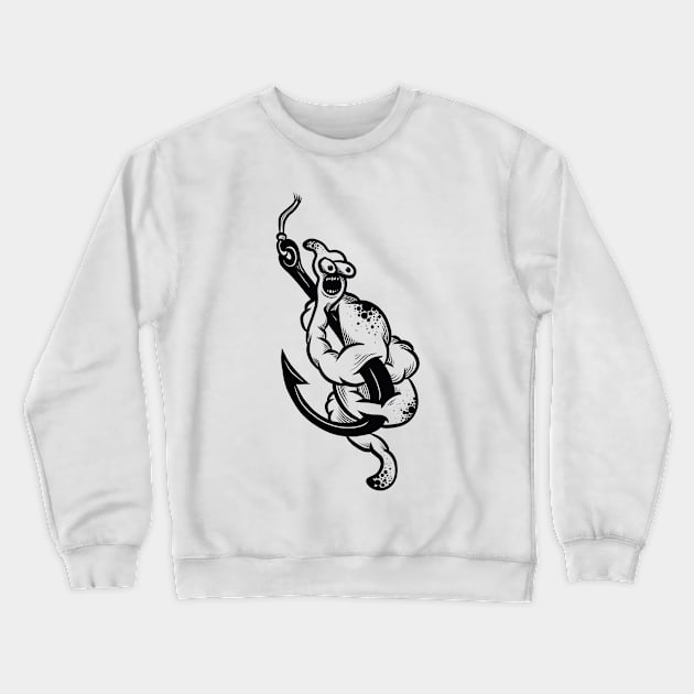 fishing bait Crewneck Sweatshirt by Adorline